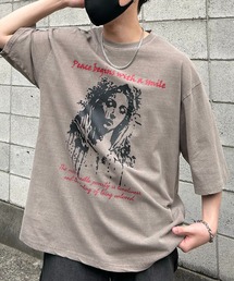 ヴィンテージライク ピグメント加工 アメカジ風 レトロプリント アソートロックTシャツ カットソー ユニセックス【Confirm】