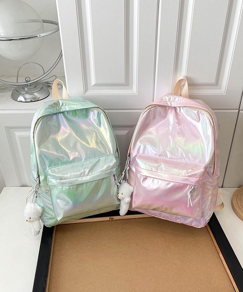 Mignonjour(ミニョンジュール)の「Mignonjour/オーロラリュック M2406(バックパック/リュック・レディース・ホワイト/グリーン/ピンク/パープル・FREE)」の8枚目の写真