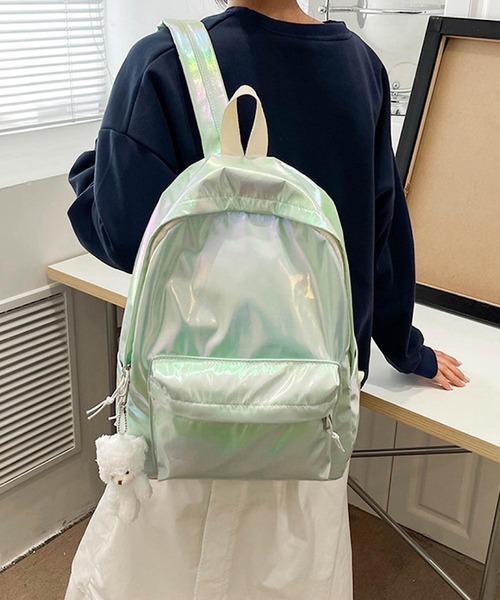 Mignonjour(ミニョンジュール)の「Mignonjour/オーロラリュック M2406(バックパック/リュック・レディース・ホワイト/グリーン/ピンク/パープル・FREE)」の9枚目の写真