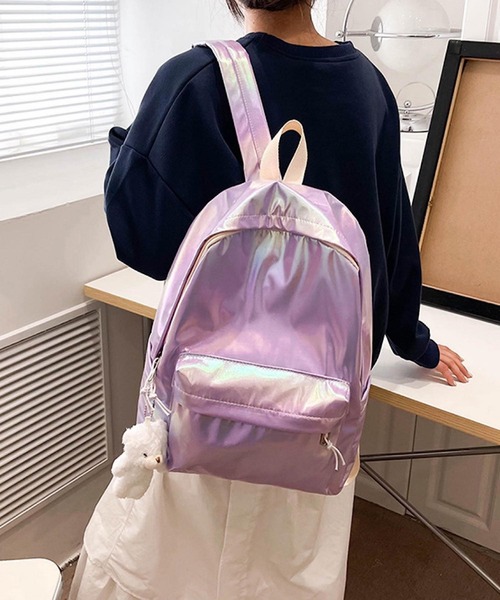 Mignonjour(ミニョンジュール)の「Mignonjour/オーロラリュック M2406(バックパック/リュック・レディース・ホワイト/グリーン/ピンク/パープル・FREE)」の12枚目の写真