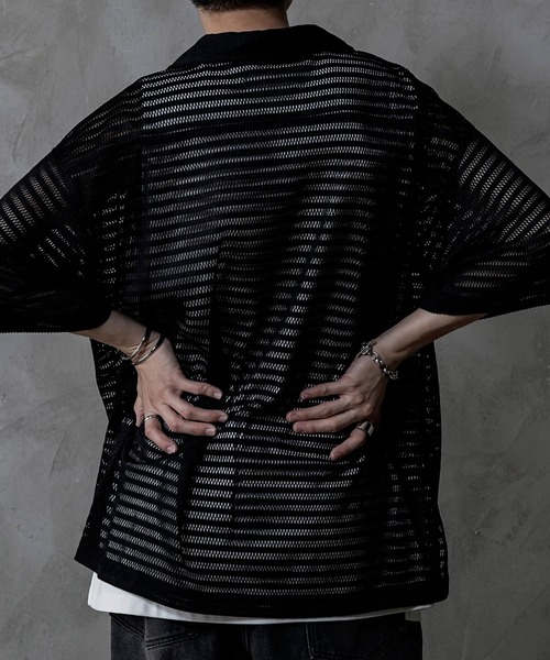 セール】ファッションインフルエンサー しの - Mesh Lace Sheer