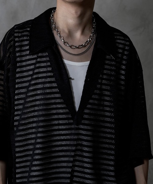 トップス Skipper Sheer Shirts Sugarhill Sheer Skipper Shirt - Blue Stripe | Wallace