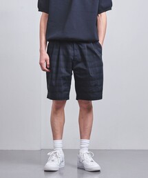 UNITED ARROWS（ユナイテッドアローズ）の「DotAir ドットエア チェック ハーフギャザー 2プリーツ ワイドショーツ -ストレッチ-（その他パンツ）」