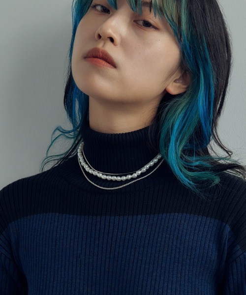 GOLDY（ゴールディ）の「パール × チェーン マルチ レイヤード ネックレス（ネックレス・レディース・ゴールド/シルバー・FREE）」の8枚目の写真