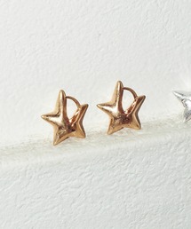 ソリッド スター ワンタッチ ピアス