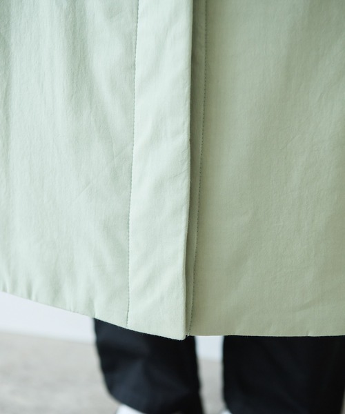 bulle de savon（ビュルデサボン）の「evodown　ノーカラーコート（ダウンジャケット/コート・レディース・カーキ/ネイビー/ホワイト・FREE）」の8枚目の写真