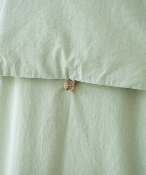 bulle de savon（ビュルデサボン）の「evodown　ノーカラーコート（ダウンジャケット/コート・レディース・カーキ/ネイビー/ホワイト・FREE）」の12枚目の写真