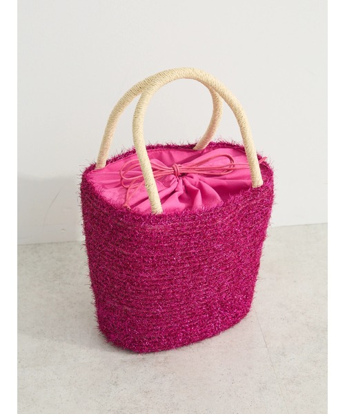 Green　Parks（グリーンパークス）の「・シャイニーミニバッグ（ハンドバッグ・レディース・ブラック/ピンク/シルバー/グリーン・FREE）」の3枚目の写真