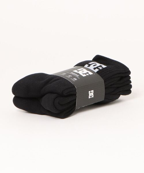 DC SHOES(ディーシーシューズ)の「SPP DC CREW 3PK/DC3Pソックス・靴下(ソックス/靴下・メンズ・ホワイト/ブラック・FREE)」の3枚目の写真