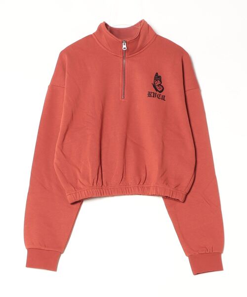 RVCA（ルーカ）の「RVCA/ルーカ ハーフジップ トレーナー BE044-009（スウェット・レディース・ホワイト/バーガンディー/ブラック・S/M）」の13枚目の写真
