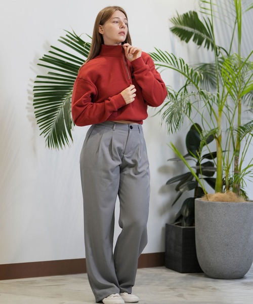 RVCA（ルーカ）の「RVCA/ルーカ ハーフジップ トレーナー BE044-009（スウェット・レディース・ホワイト/バーガンディー/ブラック・S/M）」の11枚目の写真