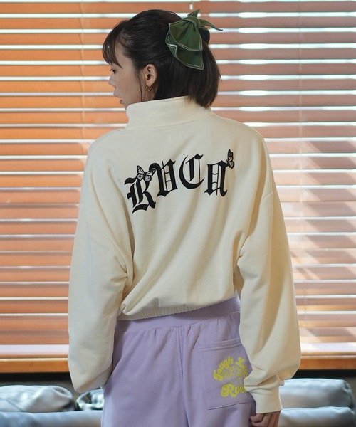 RVCA（ルーカ）の「RVCA/ルーカ ハーフジップ トレーナー BE044-009（スウェット・レディース・ホワイト/バーガンディー/ブラック・S/M）」の18枚目の写真