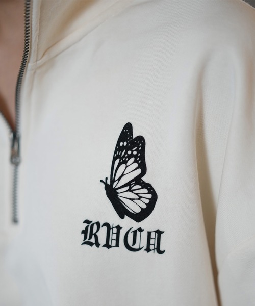 RVCA（ルーカ）の「RVCA/ルーカ ハーフジップ トレーナー BE044-009（スウェット・レディース・ホワイト/バーガンディー/ブラック・S/M）」の22枚目の写真