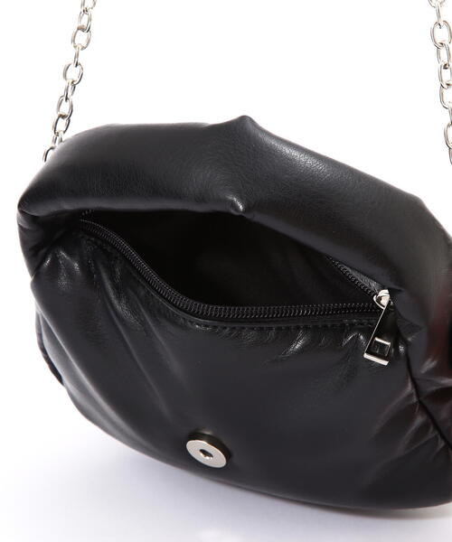 FREE'S MART（フリーズマート）の「◆パフバッグ（ショルダーバッグ・レディース・ライトグリーン/ブラック・ﾌﾘ-）」の14枚目の写真