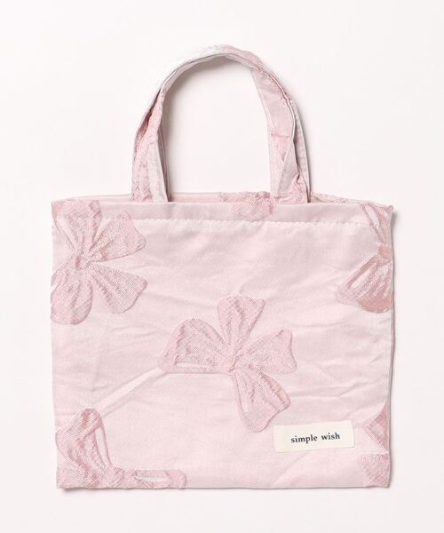 TONE SELECT GOODS(トーンセレクトグッズ)の「Liaa/リボン ミニトートバッグ A18361(トートバッグ・レディース・ホワイト/ブラック/ピンク/イエロー・FREE)」の13枚目の写真