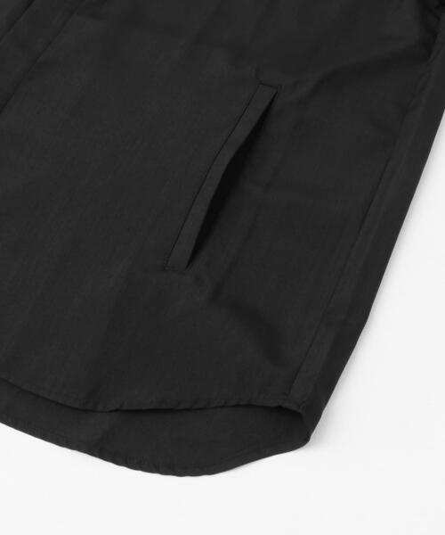 SENSE OF PLACE by URBAN RESEARCH(センスオブプレイスバイアーバンリサーチ)の「ノーカラールーズシャツ(5分袖)(シャツ/ブラウス・メンズ・ブラック/チャコールグレー・LARGE/MEDIUM)」の10枚目の写真