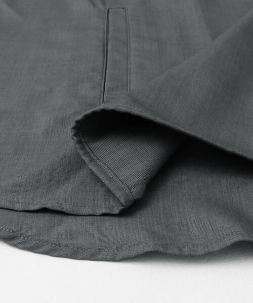 SENSE OF PLACE by URBAN RESEARCH(センスオブプレイスバイアーバンリサーチ)の「ノーカラールーズシャツ(5分袖)(シャツ/ブラウス・メンズ・ブラック/チャコールグレー・LARGE/MEDIUM)」の21枚目の写真