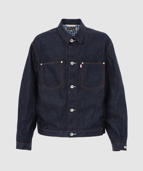 2 GINGHAM LINING DENIM JACKET