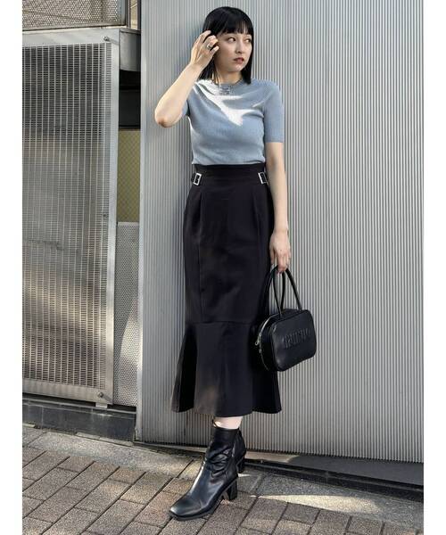 MURUA（ムルーア）の「スパンコールハーフスリーブニット（ニット/セーター・レディース・ブルー/アイボリー/ブラウン/ブラック・FREE）」の12枚目の写真