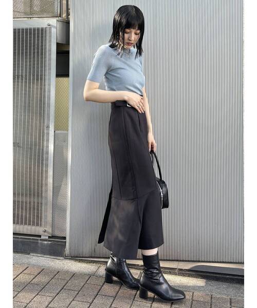 MURUA（ムルーア）の「スパンコールハーフスリーブニット（ニット/セーター・レディース・ブルー/アイボリー/ブラウン/ブラック・FREE）」の13枚目の写真