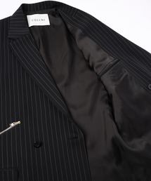 CULLNI（クルニ）の「24-AW-028ST / Stripe Double Satin Zip