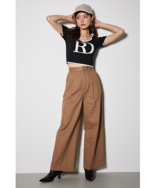 rienda(リエンダ)の「フロントタックチノパンツ(スラックス・レディース・ブラウン/キャメル・SMALL/MEDIUM)」の10枚目の写真