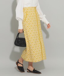 Ray BEAMS | Ray BEAMS / ジャカード フロント ジップ タイト スカート(スカート)