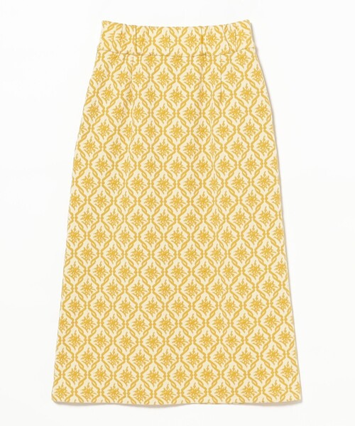 Ray BEAMS（レイビームス）の「ジャカード フロント ジップ タイト スカート（スカート・レディース・ブラウン/イエロー・1/0）」の22枚目の写真