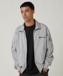 FATIGUE STAND COLLAR ZIPUP SWEAT / ファティーグ スタンド カラー ジップアップ スウェット / AVIREX / アヴィレックス