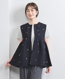 UNITED ARROWS | エンブロイダリー ビーズ ニットベスト(ニット/セーター)