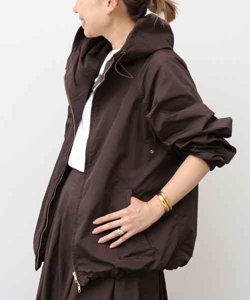 Deuxieme Classe⭐︎WASHED FULL ZIPブルゾン ブラウン Deuxieme Classe（ドゥーズィエムクラス）の「WASHED FULL ZIP