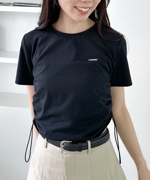 セール】サイドドロストコンパクトTシャツ（Tシャツ/カットソー