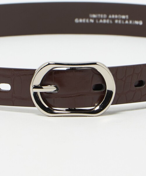 green label relaxing(グリーンレーベルリラクシング)の「レクタングル バックル ベルト(ベルト・レディース・ダークブラウン/ブラック/その他1/その他2・FREE)」の20枚目の写真