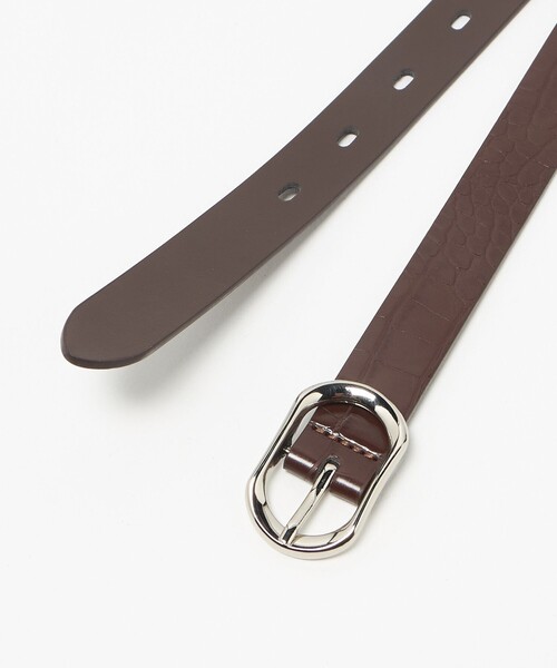 green label relaxing(グリーンレーベルリラクシング)の「レクタングル バックル ベルト(ベルト・レディース・ダークブラウン/ブラック/その他1/その他2・FREE)」の21枚目の写真