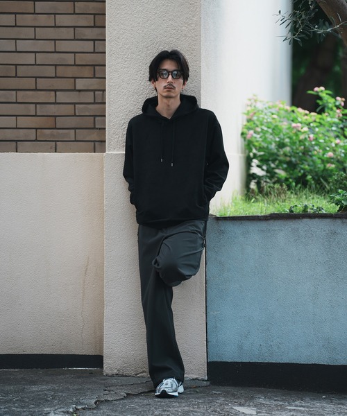 UNION STATION（ユニオンステーション）の「＊WEB限定 フェイクスエード リラックスフィットフーディ（パーカー・メンズ・ブラック/ブルー/ホワイト/ベージュ・M/L）」の6枚目の写真