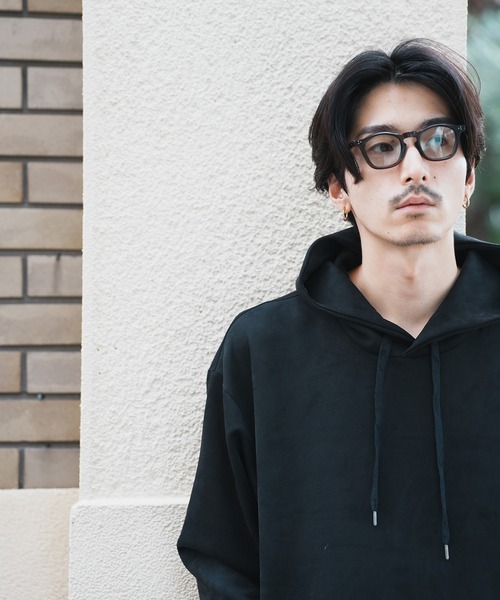 UNION STATION（ユニオンステーション）の「＊WEB限定 フェイクスエード リラックスフィットフーディ（パーカー・メンズ・ブラック/ブルー/ホワイト/ベージュ・M/L）」の7枚目の写真