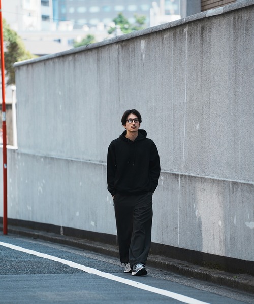 UNION STATION（ユニオンステーション）の「＊WEB限定 フェイクスエード リラックスフィットフーディ（パーカー・メンズ・ブラック/ブルー/ホワイト/ベージュ・M/L）」の14枚目の写真