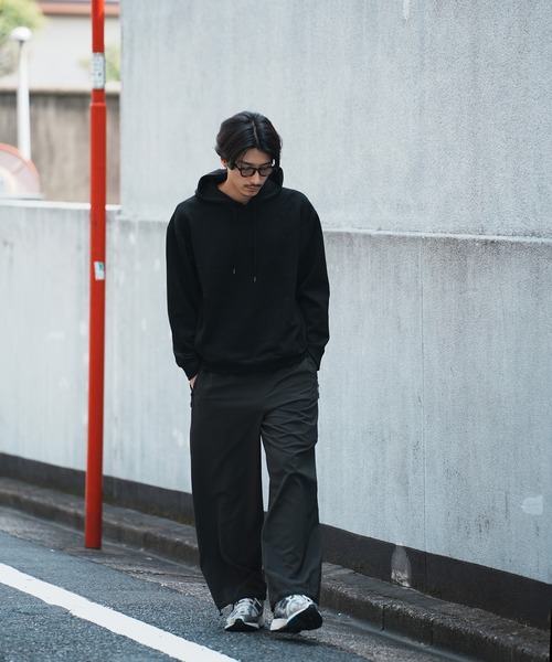 UNION STATION（ユニオンステーション）の「＊WEB限定 フェイクスエード リラックスフィットフーディ（パーカー・メンズ・ブラック/ブルー/ホワイト/ベージュ・M/L）」の18枚目の写真