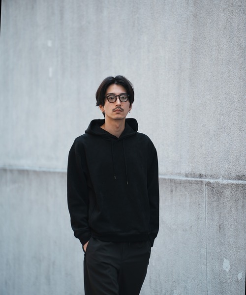 UNION STATION（ユニオンステーション）の「＊WEB限定 フェイクスエード リラックスフィットフーディ（パーカー・メンズ・ブラック/ブルー/ホワイト/ベージュ・M/L）」の19枚目の写真