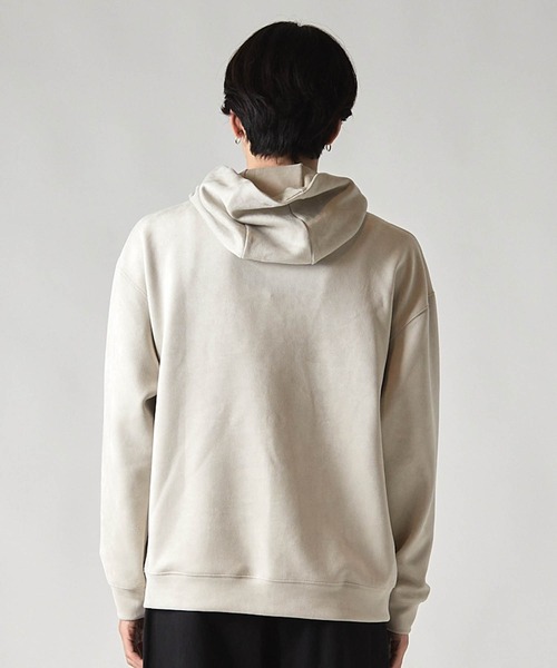 UNION STATION（ユニオンステーション）の「＊WEB限定 フェイクスエード リラックスフィットフーディ（パーカー・メンズ・ブラック/ブルー/ホワイト/ベージュ・M/L）」の22枚目の写真