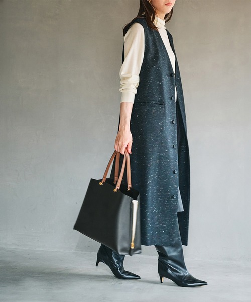 E'POR(エポール)の「【E'POR】【A4対応】Y BAG Medium+(トートバッグ・レディース・ダークブラウン/カーキ/ベージュ系その他/ブラック系その他2/オフホワイト/ブラック/ライトグレー・FREE)」の18枚目の写真