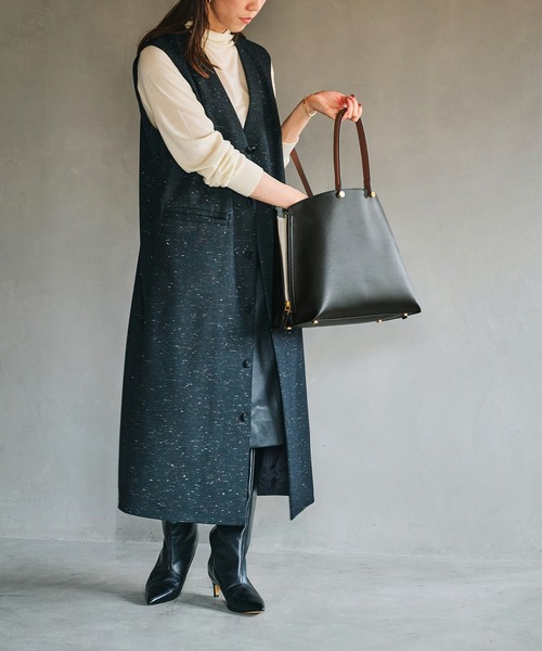 E'POR(エポール)の「【E'POR】【A4対応】Y BAG Medium+(トートバッグ・レディース・ダークブラウン/カーキ/ベージュ系その他/ブラック系その他2/オフホワイト/ブラック/ライトグレー・FREE)」の19枚目の写真
