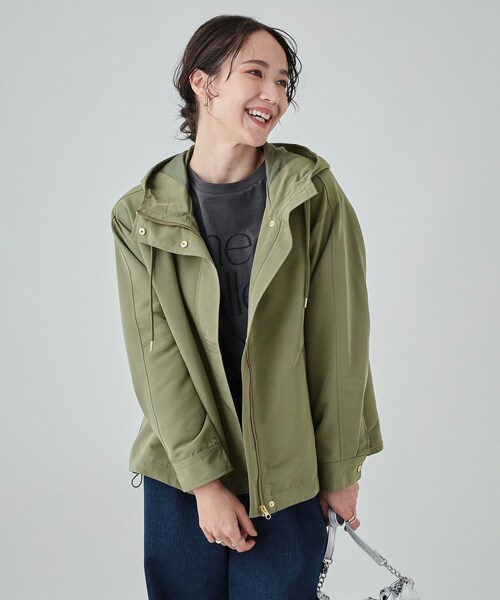 DRESKIP（ドレスキップ）の「◆【撥水】かわいいもかっこいいも叶える 欲張りマンパ（ブルゾン・レディース・ベージュ/ネイビー/カーキ/ライトブルー・02/03/04）」の18枚目の写真