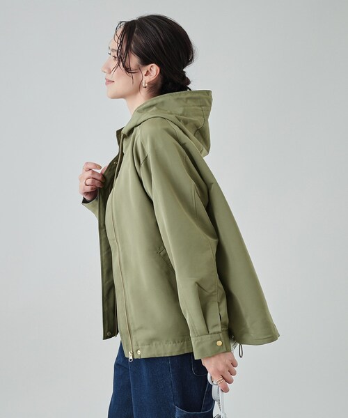 DRESKIP（ドレスキップ）の「◆【撥水】かわいいもかっこいいも叶える 欲張りマンパ（ブルゾン・レディース・ベージュ/ネイビー/カーキ/ライトブルー・02/03/04）」の19枚目の写真