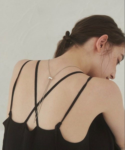 ANGIE(アンジー)の「メタル ループタイ ネックレス(ネックレス・レディース・シルバー系1/シルバー系2/シルバー系3/ゴールド系1/ゴールド系2/ゴールド系3・FREE)」の9枚目の写真