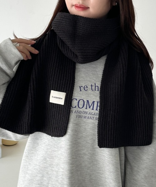 セール】リブニットショートマフラー（マフラー）｜CLEA（クレア