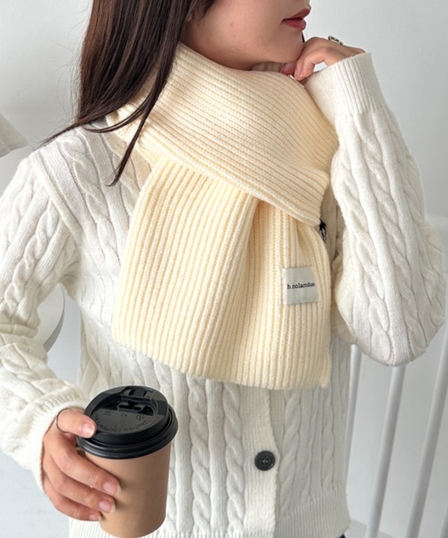 ダンヒル 21AWファッションショー着用 レザーマフラー STAFF STYLING｜THE SHOP YOHJI YAMAMOTO