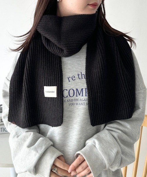 セール】リブニットショートマフラー（マフラー）｜CLEA（クレア