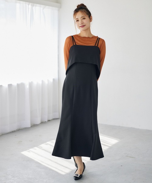 mysty woman（ミスティウーマン）の「シアーラメインナープルオーバー　149653（Tシャツ/カットソー・レディース・オレンジ/チャコールグレー/アイボリー・FREE）」の6枚目の写真