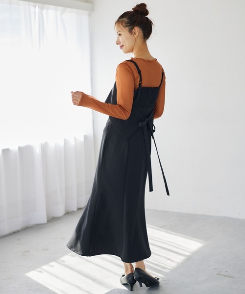 mysty woman（ミスティウーマン）の「シアーラメインナープルオーバー　149653（Tシャツ/カットソー・レディース・オレンジ/チャコールグレー/アイボリー・FREE）」の7枚目の写真